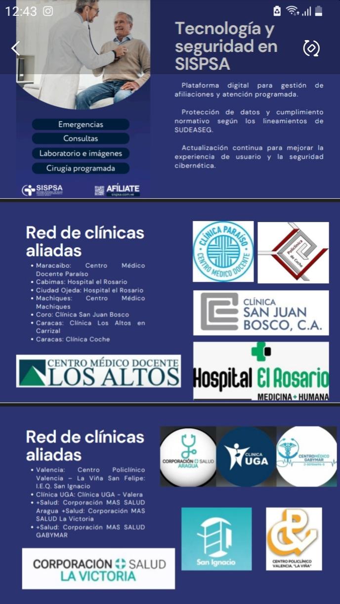 SISPSA Sistema Integral de Salud.